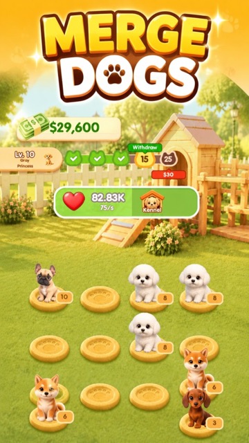 Packed board of matching pug puppies